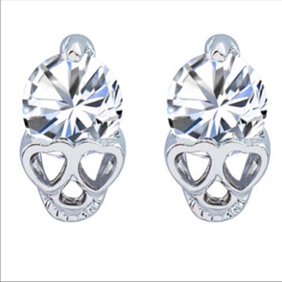 (D1)  Skull Earrings - Picture 3 of 6